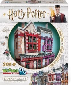 Wrebbit3D , Diagon Alley Collection: Quidditch Supplies & Slug & Jiggers (305pc) , 3D Puzzle , Ages 14+
