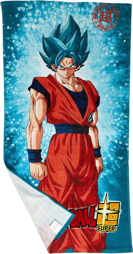 DRAGONBALL SUPER Serviette de Bain, 150 x 75 cm, Coton, Multicolore – Image 4