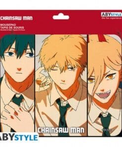 Alternative view of CHAINSAW MAN - Tapis de souris souple - Denji, Aki & Power