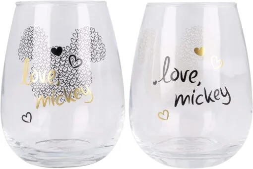 Stor Lot de 2 verres en verre 510 ml Mickey, – Image 2