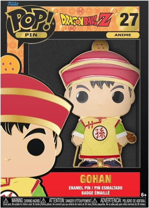 Loungefly POP! Large Enamel Pin ANIME: DBZ - Gohan – Image 2