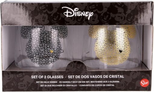 Stor Lot de 2 verres en verre 510 ml Mickey, – Image 3