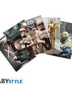 Set 1 Cartes Postales Abystyle Star Wars Scènes de film