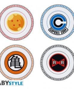 Alternative view of DRAGON BALL - Set de 4 Assiettes - Emblèmes