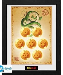 DRAGON BALL - Tirage encadré DBZ/"Dragon Balls" (30x40)