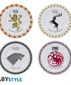 Alternative view of GAME OF THRONES - Set de 4 Assiettes - Emblèmes Familles