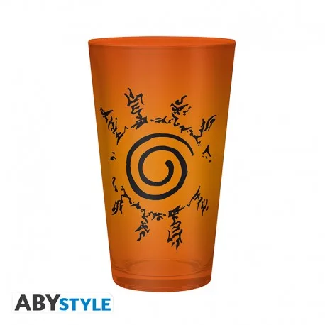NARUTO SHIPPUDEN - Pck Verre XXL + Pin's + Carnet "Konoha" – Image 4