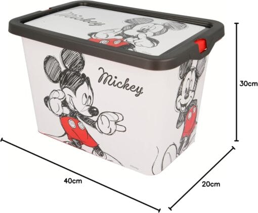 Stor Rangement DÉCORÉE. CAPACITÉ DE 7 litres.| BOÎTE Click Mickey – Image 3