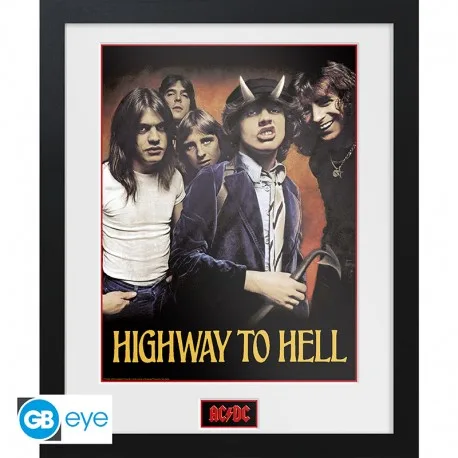AC/DC - Tirage encadré "Highway to Hell" (30x40)