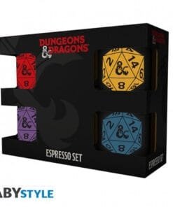 Alternative view of DONJONS ET DRAGONS - Set 4 espresso mugs - D20