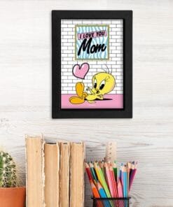 LOONEY TUNES - Cadre Kraft Noir 15x20 - Family&Friends - MOM