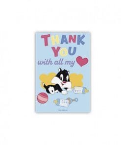 Alternative view of Looney Tunes - Magnet - "THANK YOU with all my heart"