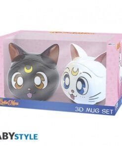 SAILOR MOON - Gift set 3D mugs Luna & Artemis