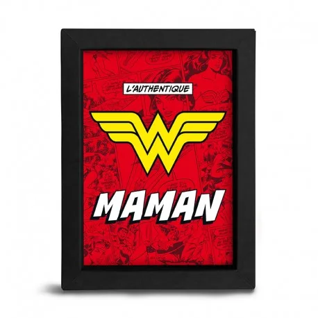 WONDER WOMAN - Cadre Kraft 15x20 - L'AUTHENTIQUE "W" MAMAN – Image 2