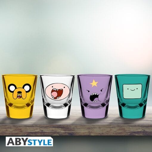 ADVENTURE TIME Set de 4 shooters Finn & Jake