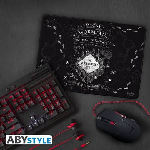 HARRY POTTER Tapis de souris gaming Carte du Maraudeur