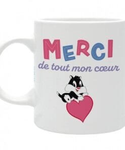 Looney Tunes - Mug - 320 ml - "MERCI DE TOUT MON CŒUR"