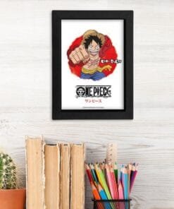 One Piece - Cadre Kraft Noir - Asian Art - Luffy