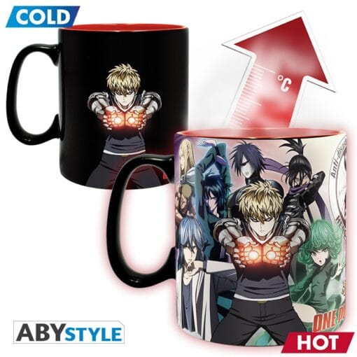 ONE PUNCH MAN Mug thermo-réactif Héros Grand contenant – Image 2