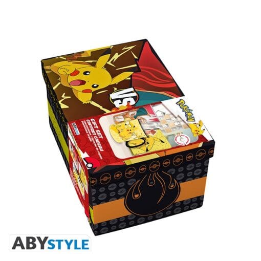 POKEMON Coffret cadeau premium Verre XXL + Mug + Cahier Pikachu