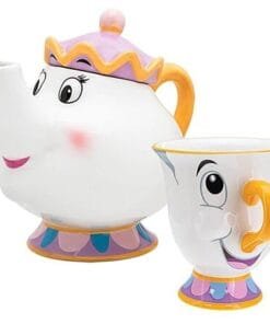 Disney La Belle et la Bête Théière Mme Samovar + Mug Zip Gift