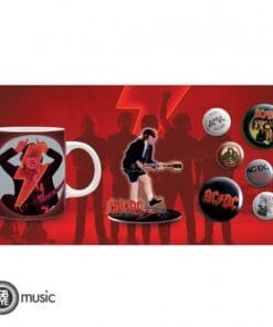 Alternative view of MUSIQUE - Coffret AC/DC avec 1 Mug 320ml + Acryl® + Pack de badges "Mix"