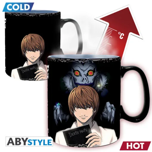 DEATH NOTE Mug thermo-réactif Kira & L Grand contenant