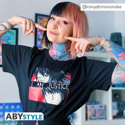 DEATH NOTE T-shirt Je suis la justice – Image 2