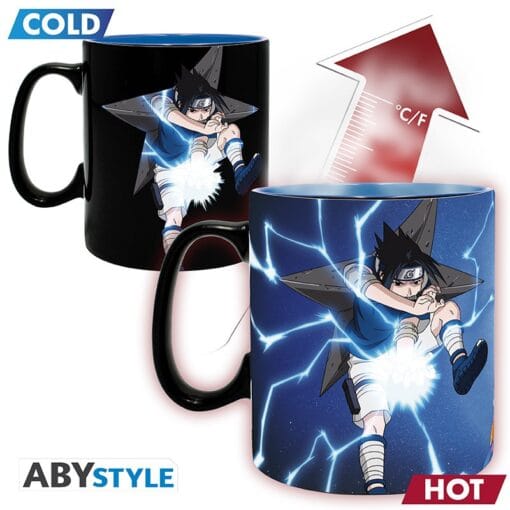 NARUTO Mug Thermo-réactif Naruto & Sasuke Grand contenant – Image 3