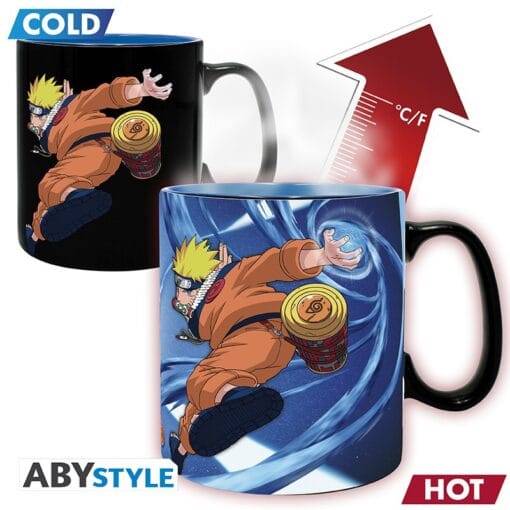 NARUTO Mug Thermo-réactif Naruto & Sasuke Grand contenant