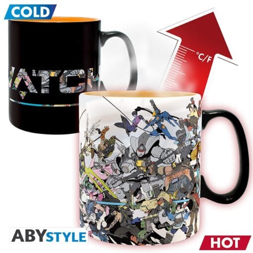 OVERWATCH Mug Thermo-réactif Héros Grand Contenant