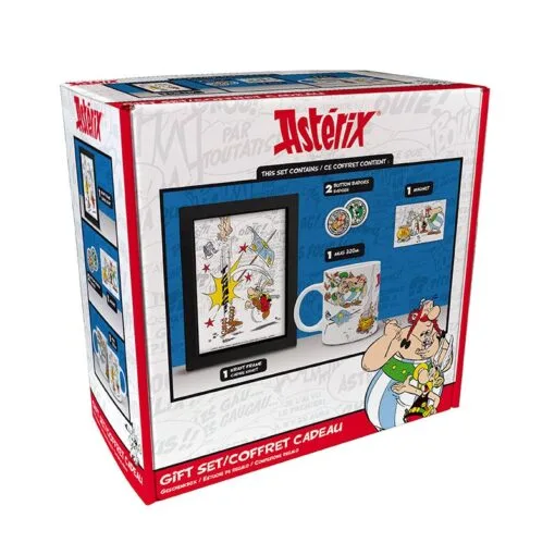 ASTERIX MUG + MAGNET + CADRE KRAFT + BADGES – Image 2