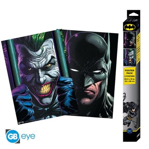 DC COMICS Set 2 Chibi Posters Batman et Joker (52 x 38 cm)