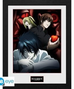 DEATH NOTE Tirage encadré Light L and Misa