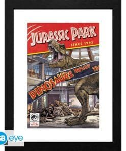 JURASSIC PARK Tirage encadré Comics