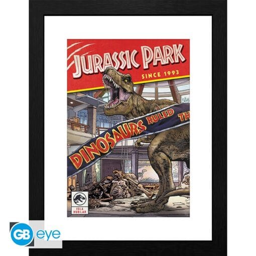 JURASSIC PARK Tirage encadré Comics