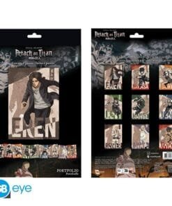 'ATTAQUE DES TITANS Portfolio 9 posters Personnages S4 (21x29,7)