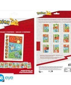 POKEMON Portfolio 9 posters Starters (21 x 29,7 cm)