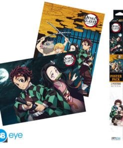 DEMON SLAYER Set 2 Chibi Posters Groupe & Duo (52 x 38 cm)