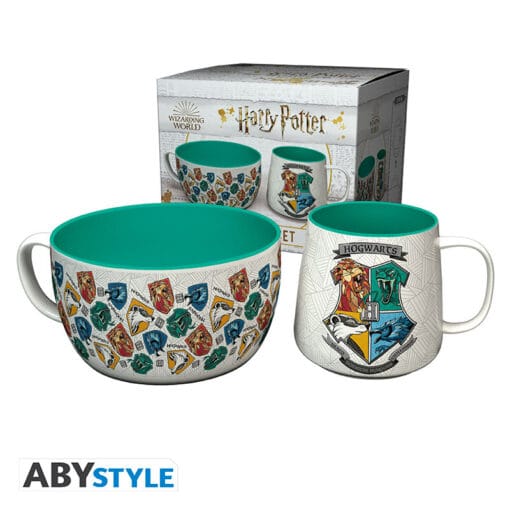 HARRY POTTER - Set Petit Déjeuner Mug + Bol - Ensemble