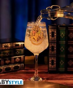 HARRY POTTER Verre à pied Emblème de Poudlard