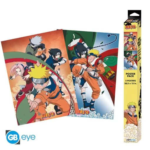 NARUTO Set 2 Chibi Posters Equipe 7 (52 x 38 cm)
