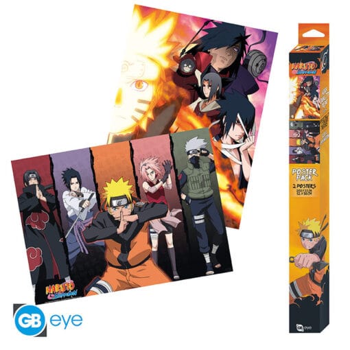 NARUTO SHIPPUDEN Set 2 Chibi Posters Groupes (52 x 38 cm)