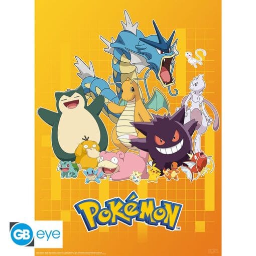 POKEMON Set 2 Chibi Posters Personnages colorés (52 x 38 cm) – Image 3