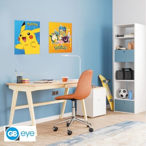 POKEMON Set 2 Chibi Posters Personnages colorés (52 x 38 cm) – Image 4