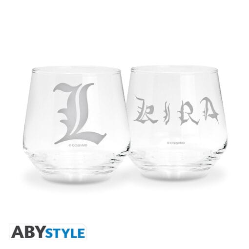  DEATH NOTE Set de 2 verres Kira & L – Image 2