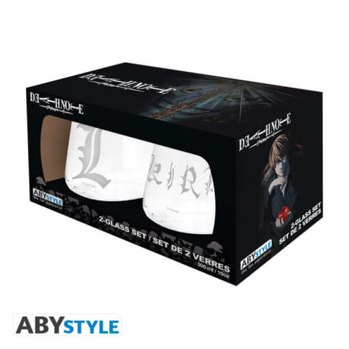  DEATH NOTE Set de 2 verres Kira & L – Image 3