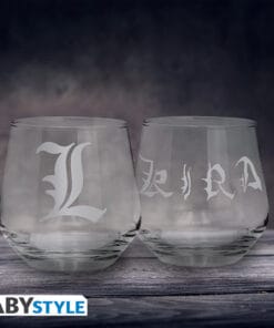  DEATH NOTE Set de 2 verres Kira & L