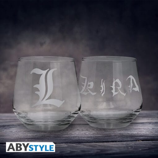  DEATH NOTE Set de 2 verres Kira & L