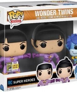 3 Figurines Funko Pop! Wonder Twins : Zan Jayna and Gleek